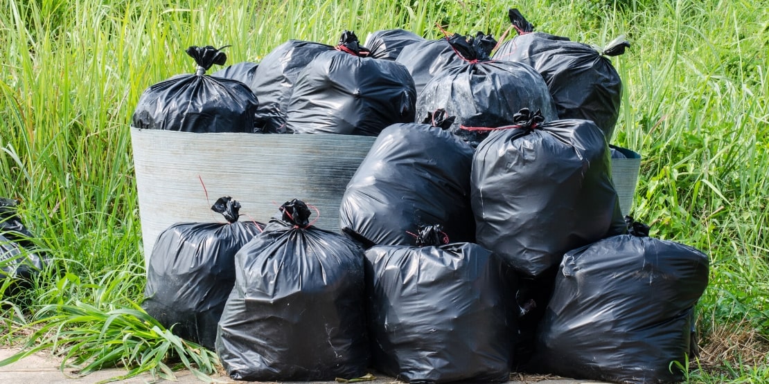 Tipos de bolsas de basura. Su grosor, colores y tamaños.