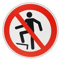 Señal de prohibición de caminar sobre la superficie - PVC - Manutan Expert