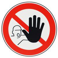 Señal - Acceso prohibido a personas no autorizadas - PVC -- Manutan Expert