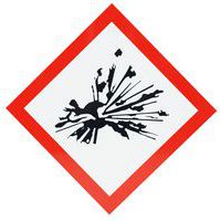 Señal CLP - Riesgo de explosión - Aluminio - 300×300 mm