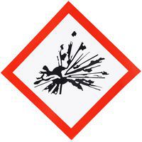 Señal CLP - Riesgo de explosión - Adhesiva - 120×120 mm