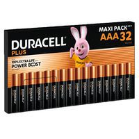 Pila alcalina AAA Plus Maxi Pack - Paquete de 32 - Duracell