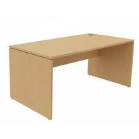 Mesa de oficina rectangular, Tipo de patas: Panel, Montaje: Para montar, Anchura total: 160 cm
