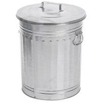 Cubo de basura galvanizado - 54 L - Vepabins