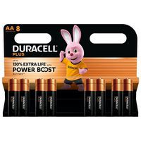 Pila alcalina AA Plus Powerboost - 8 unidades - Duracell