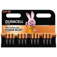 Pila alcalina AAA Plus Powerboost - 12 unidades - Duracell