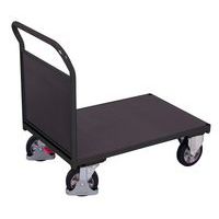 Carro ergonómico con bandeja y respaldo antideslizantes - Capacidad 1000 kg