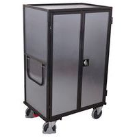 Carro alto ergonómico 5 bandejas de madera - Acero galvanizado - 500 kg