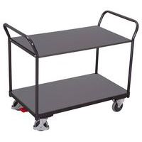 Carro con plataforma - 2 plataformas de madera - Capacidad 200 kg