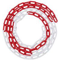 Cadena de plástico eco en bolsa - Rojo/blanco