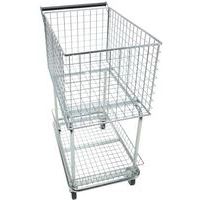 Carro de malla con dos cestas - Capacidad 100 kg - Manutan Expert