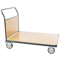 Carro con pared fija de madera - Capacidad de 400 a 500 kg - Manutan Expert