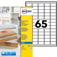 Minietiqueta transparente 38,1 x 21,2 mm - Impresión de chorro de tinta