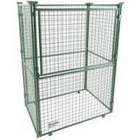 Realce para palé apilable verde - 1/2 lado abatible - Manutan Expert