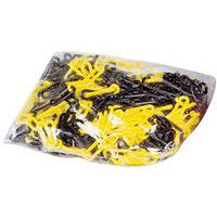 Cadena plástica en bolsa - Negro/amarillo
