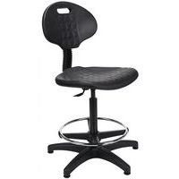 Silla de taller ergonómica, Con reposabrazos: no, Tipo de pie: Pies, Asiento material: Poliuretano