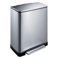 Cubo de basura con pedal E-Cube rectangular - 50 l