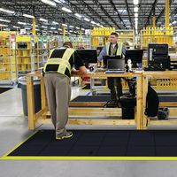 Baldosas antifatiga modulares con burbujas ergonómicas ESD - Notrax