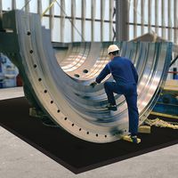 Baldosas modulares para protección de suelo y equipo Slabmat Carré