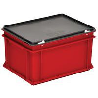 Cajas con tapa RAKO color rojo - 400x300 mm - de 10 a 60 L