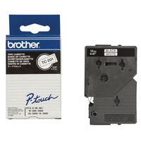 Cassette de cinta para etiquetadoras Brother - Anchura 12 mm