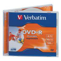 DVD-R imprimible 16X- Lote de 10 Verbatim