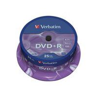 DVD+R 16X Matt Silver - Lote de 25 y 50 Verbatim