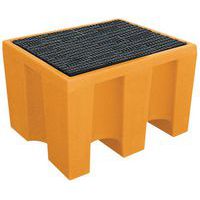 Cubeta colectora, Capacidad de retención: 225 L, Color: Anaranjado, Capacidad (n.º de barriles): 1