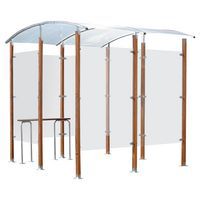 Refugio para fumadores de diseño 6 m² - Autónomo