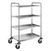 Carro de acero inoxidable - 4 niveles - Carga 120 kg