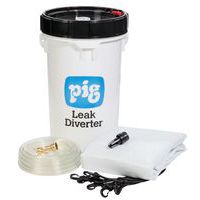 Sistema de desviación de goteras para techos - Con cubo