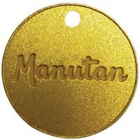 Ficha numerada de 001 a 100 de latón 30mm (por 100) - Manutan