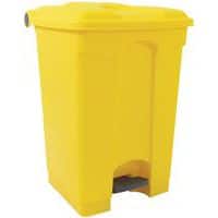 Cubo de basura para uso agroalimentario, Capacidad: 45 L, Abertura: Con pedal, Material: Plástico