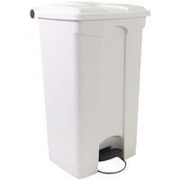 Cubo de basura de plástico para uso agroalimentario, Capacidad: 90 L, Abertura: Con pedal, Material: Plástico