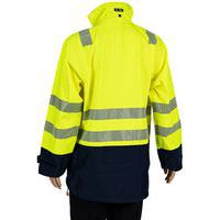 Parka impermeable de alta visibilidad con protección ARC Torvik de color amarillo - Sioen