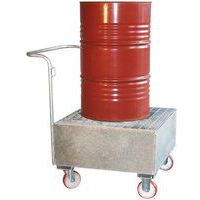 carro colector galvanizado 1 bidón carro colector galvanizado 1 bidón