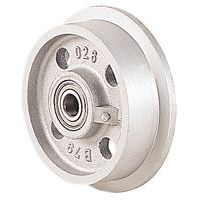 Rueda en aluminio fundido para vagoneta - Capacidad 400 a 3 500 kg - Rodamiento de bolas