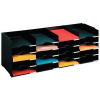 Casillero clasificador horizontal - Negro - Paperflow