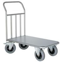 Carro inoxidable con respaldo fijo - Capacidad 500 kg