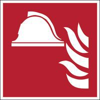 Panel de seguridad de incendios cuadrado - Equipos de lucha contra incendios - Rígido