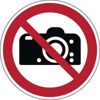 Panel de prohibición - Prohibido fotografiar- Rígido
