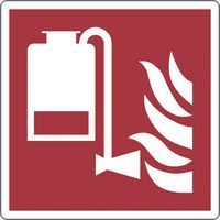 Panel de incendios - Extintor portátil de espuma - Aluminio
