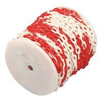 Cadena plástica en bobina - Rojo/Blanco