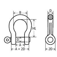 A = AberturaB = Anchura útilD = Ø fijaciónHL = Altura útil