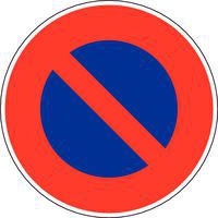 Panel de señalización - B6a1 - Prohibido aparcar
