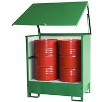 Caja de almacenamiento metálico para bidones