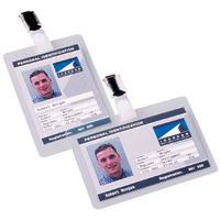 Portatarjetas autoplastificable vertical/horizontal - Con clip