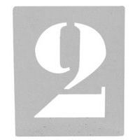 Plantilla de aluminio - Juego de 10 números