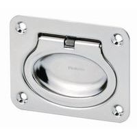 Tirador de acero inox. abatible para encastrar