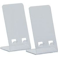 Soporte acrílico de cristal para teléfonos - Lote de 2 - Manutan